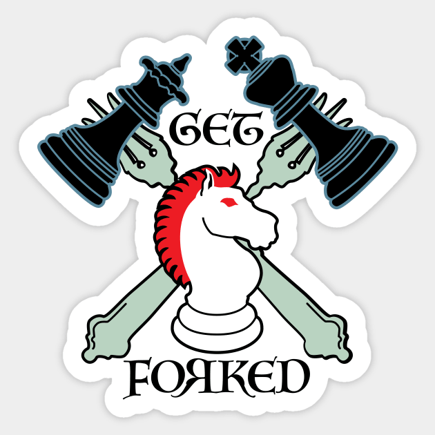 GET FORKED white wins Sticker by PeregrinusCreative